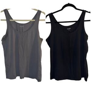 Old Navy First Layer Tank Top Bundle – Size L – Charcoal Gray & Black